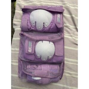 Rollerface  6pc Protection Gear, for Bicycling, Skateboarding, Size M Youth